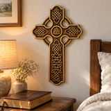 Keltisches Kreuz Holz schnitzerei