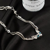 Cat Head Design Double Layer Pendant Necklace - BGCOPPER