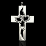 Valentine's Day Exclusive S925K Silver Cross Pendant: A Radiant Token of Love and Faith - BGCOPPER