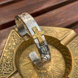 Mayan wisdom double pupil point tribal totem bracelet non alpine rung high bridge cross bracelet - BGCOPPER