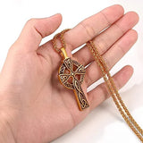Stainless steel Celtic cross pendant necklace - BGCOPPER