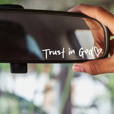 “Trust in God” Christian Faith Sticker-Experience faith as it shines brightly