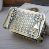 Zinc alloy Egyptian pharaoh embossed jewelry box - BGCOPPER