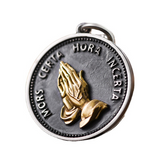 「Praying Hands」Copper - Silver Medallion: A Tangible Sign of God’s Presence