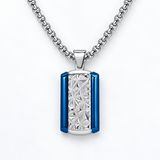 Geometric Faith Pendant Necklace – Titanium Steel Men's Necklace