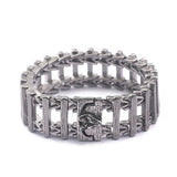 Dragon bone titanium steel creative skeleton dragon head wolf head stainless steel bracelet bracelet - BGCOPPER