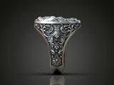 925K Sterling Silver St. Christopher and the Holy Child Jesus Sterling Silver Stamp Ring - BGCOPPER
