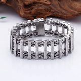 Dragon bone titanium steel creative skeleton dragon head wolf head stainless steel bracelet bracelet - BGCOPPER