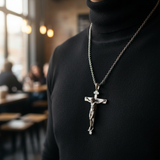 INRI Jesus Crucifix Cross Pendant Necklace
