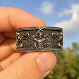 Archangel Michael S925 Sterling Silver Ring – Guardian of Faith & Courage - product view