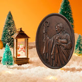 Jesus the Shepherd Wood Carving Wall Decor - Endless Care and Guidance - BGCOPPER