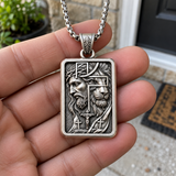 S925 Sterling Silver Jesus & Lion Cross Pendant Necklace – Christian Faith Jewelry for Men