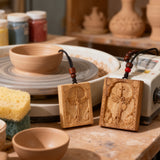 Square Archangel Michael Wooden Pendant