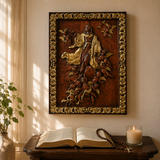Assumption of Mary Hand-Carved Wood Wall Art: A Tribute to Heavenly Glory