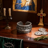 The Last Supper 925K Sterling Silver Open End Adjustable Ring