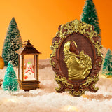 Bgcopper Mother Mary with Baby Jesus Wood Carving Decor - BGCOPPER
