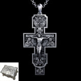 S925K Silver Orthodox Crucifixion Necklace - BGCOPPER