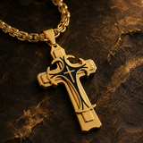 Triple Stainless Steel Cross Necklace