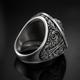 Men’s Lion Signet Ring – S925 Sterling Silver or Titanium Steel