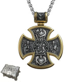 S925 sterling silver double-sided Jesus and Virgin Mary necklace - BGCOPPER