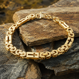 Minimalist Hollow Cross Interlocking Link Stainless Steel Bracelet
