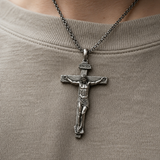 INRI Jesus Crucifix Cross Pendant Necklace - product view