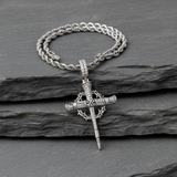 Nail Cross Crown of Thorns Necklace – Faith, Redemption & Timeless Strength - design detail