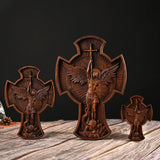 Archangel Michael Large Wooden Sculpture - BGCOPPER