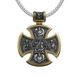 S925 sterling silver double-sided Jesus and Virgin Mary necklace - BGCOPPER