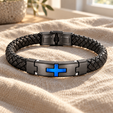 Walk by Faith – Men’s Braided Christian Cross Bracelet | A Meaningful Gift of Faith