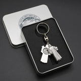St. Benedict's Exorcism Keychain - Presented in a beautiful St. Benedict's gift box - BGCOPPER
