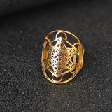 Metatron's Cube Ring Archangel Protection Women Ring Stainless Steel Jewelry - BGCOPPER