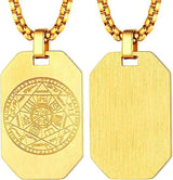 Vintage Titanium Seven Archangel's Seal Pendant - Amulet against evil eyes, curses, spells - BGCOPPER