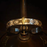 Mayan wisdom double pupil point tribal totem bracelet non alpine rung high bridge cross bracelet - BGCOPPER