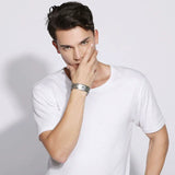 Men's Stainless Steel Cross - Bible Bracelet - BGCOPPER