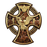 Orthodox Archangel Michael Wooden Sculpture - Gives Us Strength and Courage to Move Forward - BGCOPPER