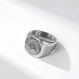 Seal of the Seven Archangels Stainless Steel Men's Trigger Finger Seal of Solomon - BGCOPPER