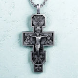S925K Silver Orthodox Crucifixion Necklace - BGCOPPER