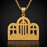 The Last Supper Jesus Crucifix Iced‑Out Stainless Steel Men’s Necklace