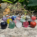 Natural Crystal Jade Colorful Apple Small Ornament - Christmas Eve Gift - BGCOPPER