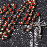 【Red Enamel Sacrifice】S925K Silver Rosary · Decoding Faith - BGCOPPER