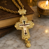 Orthodox Bishop’s Pectoral Cross: A Regal Symbol of Sacred Authority - craftsmanship detail