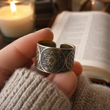 Archangel Metatron Life Angel Seal Adjustable Ring Solomon Kabbalah Amulet