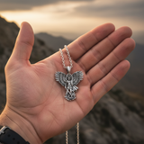 S925K Silver Saint Michael Pendant: Courage in the Heart