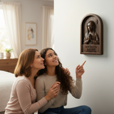 She Walks by Faith Wooden Wall Decor - Christian gift presentation