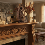 Guatalupe Beech Wood Tabletop Ornament - craftsmanship detail