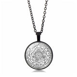 Seven Angels Necklace Pendant Protection Amulet Jewelry Archangel Jewelry Glass Photo Jewelry - BGCOPPER