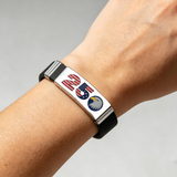 USA 250 Years of Independence Patriotic Flag Silicone Bracelet