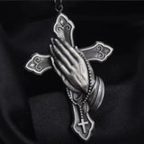 2023 Newest Pure Pewter Prayer Hand Necklace - Pray Anytime, Anywhere - BGCOPPER