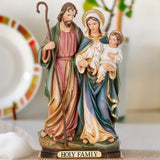 Holy Family Nativity Resin Sculpture Tabletop Display - BGCOPPER